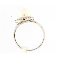 Anello Lorenza Gioielli Donna Anello Perla in Oro bianco Perla 104883-14 - 104883-14